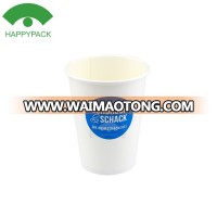 HAPPYPACK 2017 Wholesale Disposable Environment Friendly Holiday Single Wall Cup 12oz hot coffee paper cup