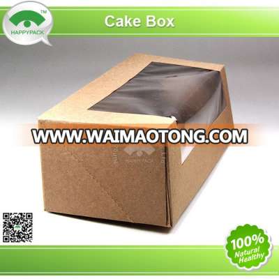 Wholesale cheap disposable kraft paper cake boxes with window